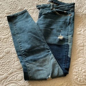 Women’s Jeans distressed patchwork